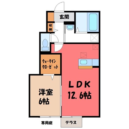 プルミエル Aの物件間取画像